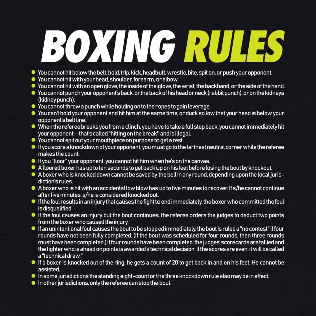 Boxing Rules by Bobtees